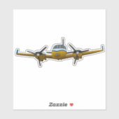 Privatjet. Aufkleber (Blatt)