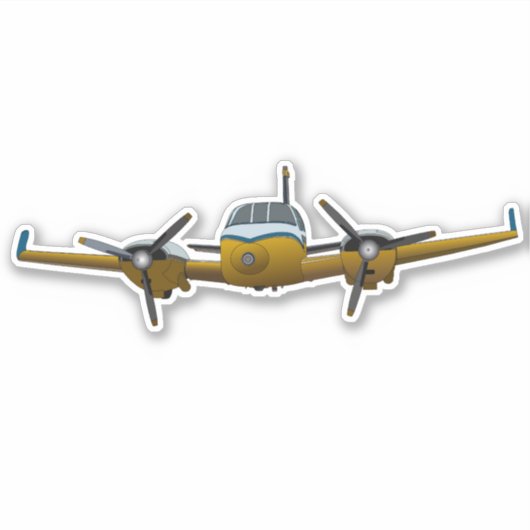 Privatjet. Aufkleber (Vorderseite)