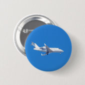 Privatjet. Button (Vorne & Hinten)