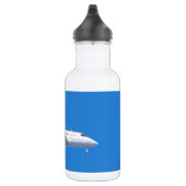 Privatjet. Edelstahlflasche (Rechts)