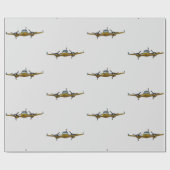 Privatjet. Geschenkpapier (Flach)