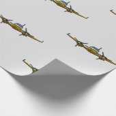 Privatjet. Geschenkpapier (Ecke)