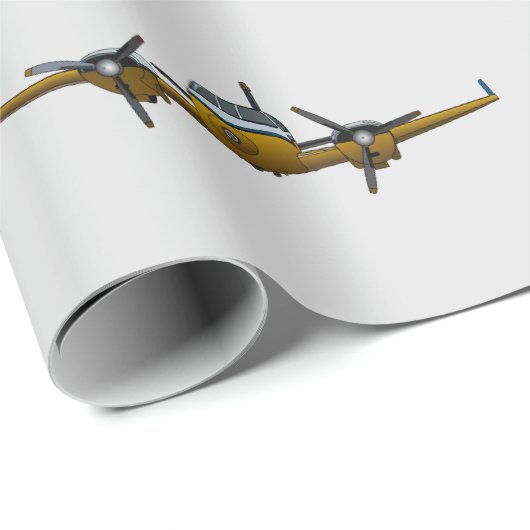 Privatjet. Geschenkpapier (Rolleneckpunkt)