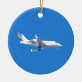 Privatjet. Keramik Ornament (Vorne)