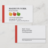 Privatlehrer Terminkarte (Vorne/Hinten)