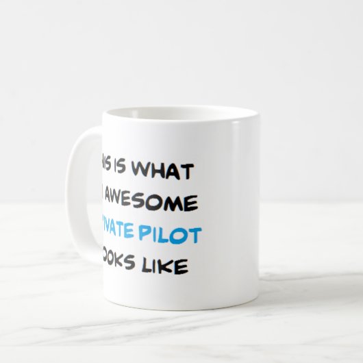 Privatpilot, phantastisch kaffeetasse (Vorderseite Links)