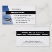 Privatpilot Visitenkarte (Vorne/Hinten)
