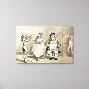 Privatpraxis vorhergehend zum Ball, 'von der Szene Leinwanddruck