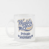 Privatsekretär-Geschenk für (Welten am besten) Mattglastasse (Links)