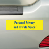 Privatsphäre und privater Raum - Zeichen Autoaufkleber (Auf Auto)