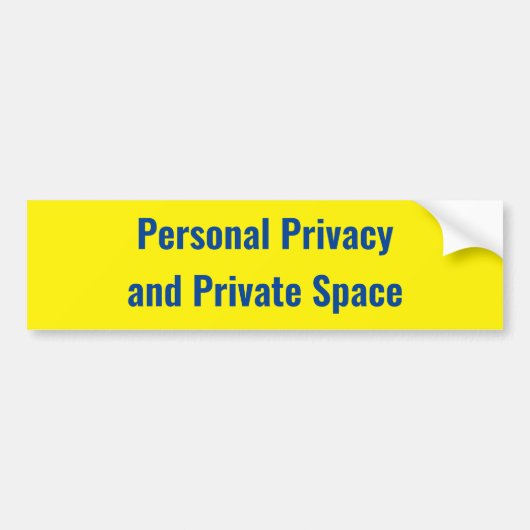 Privatsphäre und privater Raum - Zeichen Autoaufkleber (Vorne)