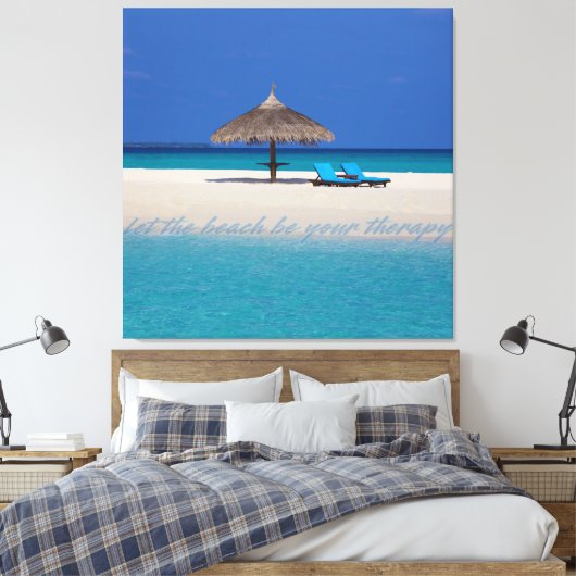 Privatstrand Leinwanddruck (Insitu (Schlafzimmer))