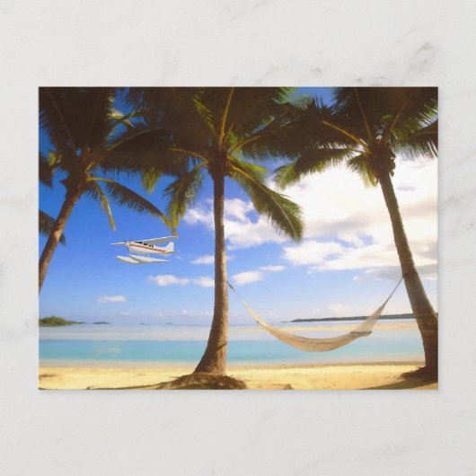 Privatstrand Postkarte (Vorderseite)