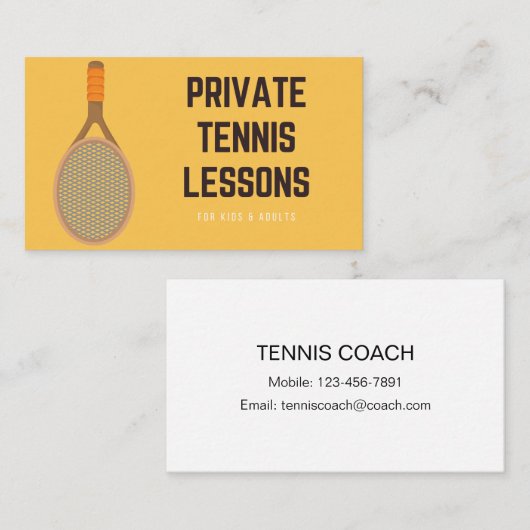 Privatunterricht für Kinder und Erwachsene Visitenkarte (Vorne/Hinten)