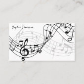 Privatunterricht für Musiklehrer Visitenkarte (Vorderseite)