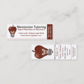 Privatunterricht-Karte Mini Visitenkarte (Vorne/Hinten)