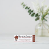 Privatunterricht-Karte Mini Visitenkarte (Stehend Vorderseite)