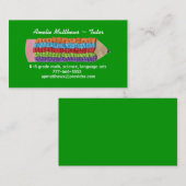 Privatunterricht-Visitenkarte Visitenkarte (Vorne/Hinten)