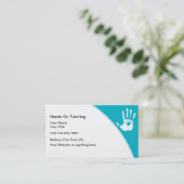 Privatunterricht-Visitenkarten Visitenkarte (Stehend Vorderseite)