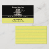 Privatunterricht-Visitenkarten Visitenkarte (Vorne/Hinten)