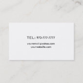 Privatunterricht-Visitenkarten Visitenkarte (Rückseite)