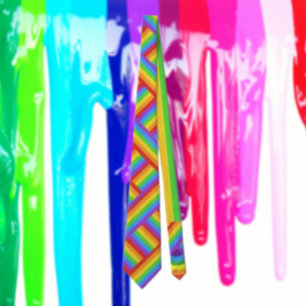 Prive Weave: Regenbogenflagge Krawatte