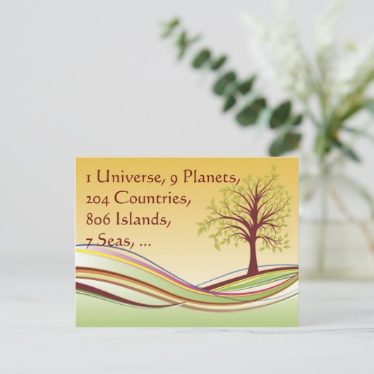 Privilegiert Postkarte (Stehend Vorderseite)