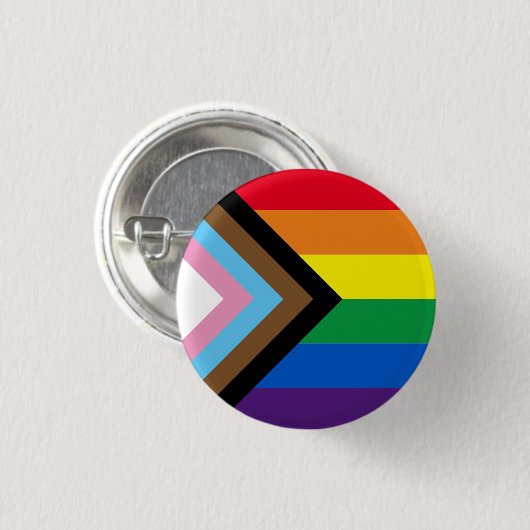 Prix Inklusive Regenbogen Lgbtq Gay Flag Button-Ta Button (Vorne & Hinten)