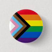 Prix Inklusive Regenbogen Lgbtq Gay Flag Button-Ta Button (Vorderseite)