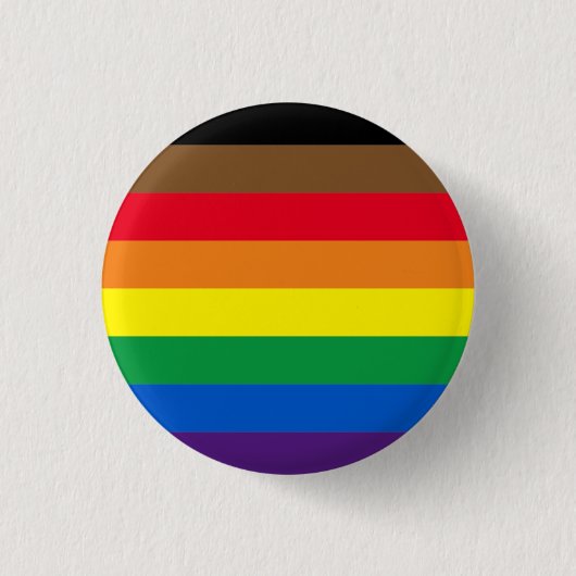 Prix lgbt lgbtq Diversity inklusive Regenbogenflag Button (Vorderseite)