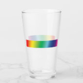 Prix lgbtq Lgbt Regenbogenfarben Muster Glasbecher Glas (Rückseite)
