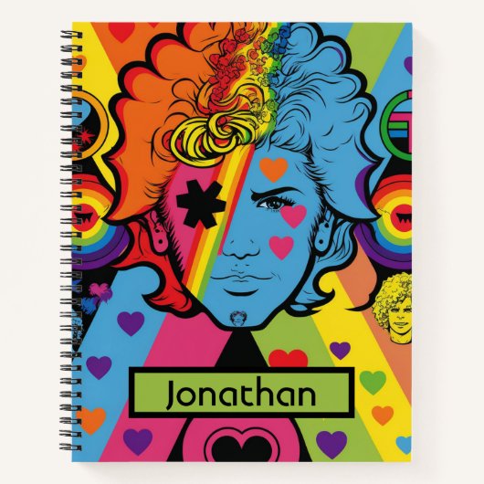Prix Notebook Poster Spiral Notebook LGBTQ+ Notize Notizblock (Vorderseite)