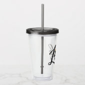 Prix Script Herz Acryltrinkbecher (Rechts)