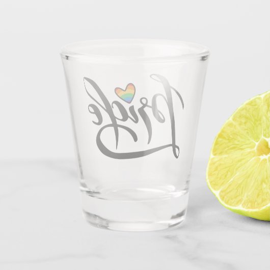 Prix Script Herz Schnapsglas (Rückseite)