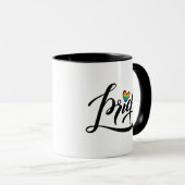 Prix Script Herz Tasse (VorderseiteRechts)