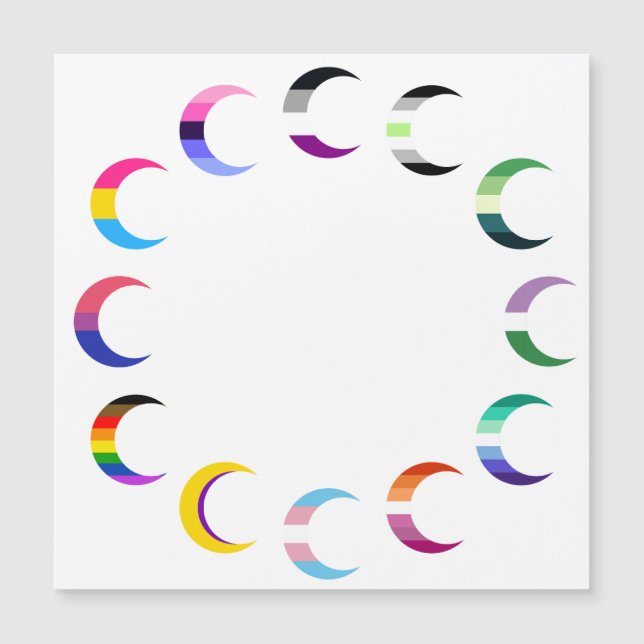 Prix Time Crescent Moon Design Magnetkarte (Vorderseite)