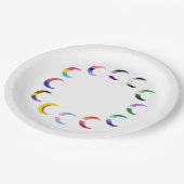 Prix Time Crescent Moon Design Pappteller (Schrägansicht)