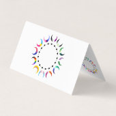 Prix Time Crescent Moon Design Visitenkarten (Rückseite)