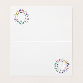 Prix Time Crescent Moon Design Visitenkarten (Innenseite Aufgefaltet)