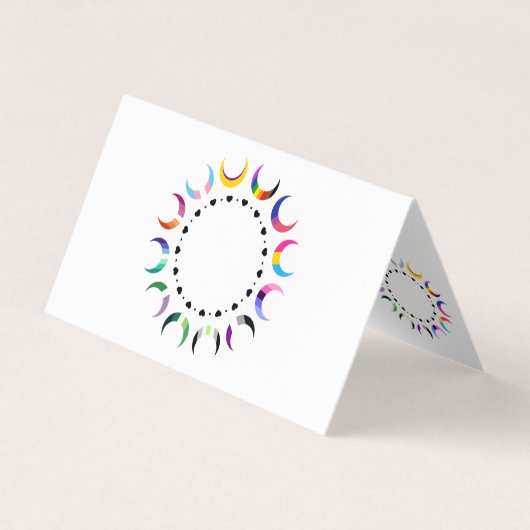 Prix Time Crescent Moon Design Visitenkarten (Vorderseite)