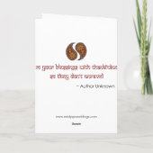 Priya - Paisley2 Print Dankeschön Karte (Rückseite)