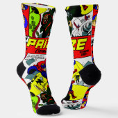 PRIZE-Comicen der 40er Jahre Socken (Gewinkelt)