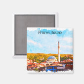 Prizren Kosovo sinan pasha mosque Magnet (Vorderseite/Rückseite)