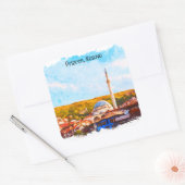 Prizren Kosovo sinan pasha mosque Quadratischer Aufkleber (Umschlag)