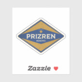Prizren Kosovo Vintag Aufkleber (Blatt)