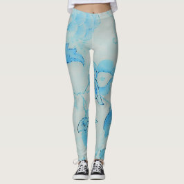 Prizzy Prints - Einzigartiges Aquamarines Blau Leggings