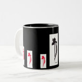 PRLimages schwarze Tasse (Vorderseite Links)