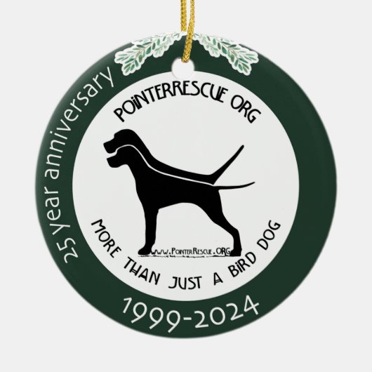 PRO 25-jähriges Jubiläum Keramik Ornament (Vorne)