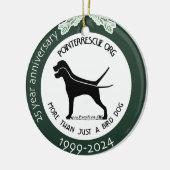 PRO 25-jähriges Jubiläum Keramik Ornament (Links)