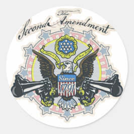 Pro 2. Änderung Gun-Toting Adler Gear Runder Aufkleber